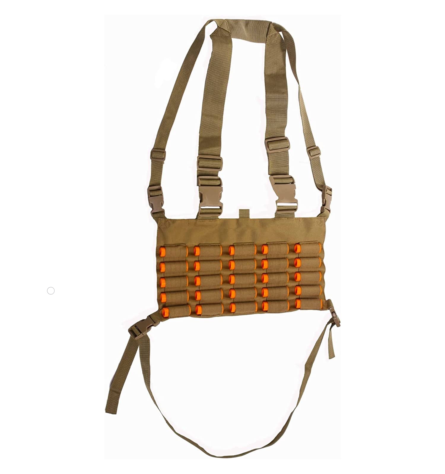 Buy Ultimate Arms Gear Desert Tan Chest Rig 25 Round 12 & 20 GA Gauge Elastic Universal Shell