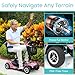 Vive 4 Wheel Mobility Scooter - Electric Powered Wheelchair Device - Compact Heavy Duty Mobile for Travel, Adults, Elderly - Long Range Power Extended Battery with Charger Included (Limited Edition)