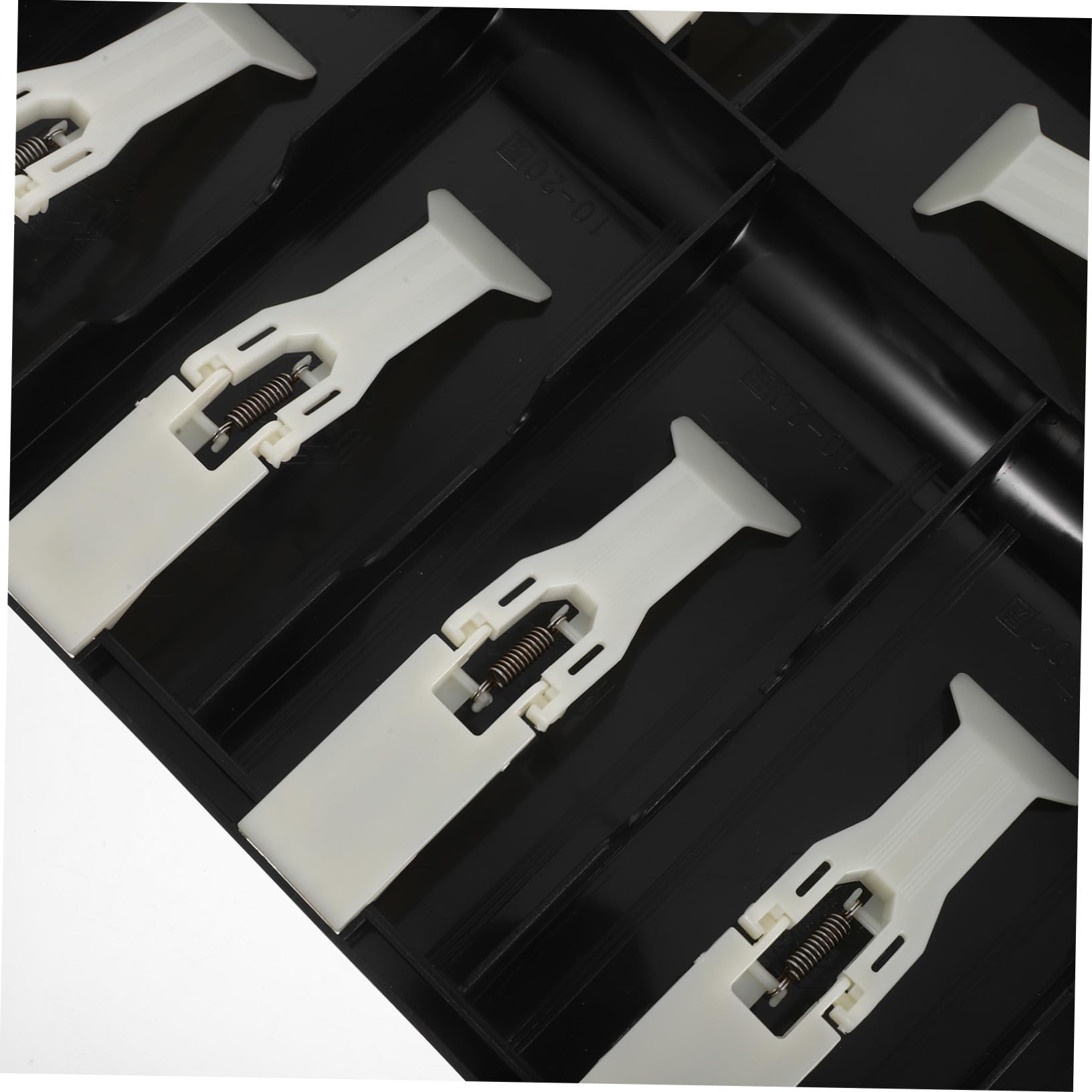 OSALADI Vassoio Portamonete a 9 Scomparti con Clip Organizer per Contanti e Monete per Negozi e Ufficio