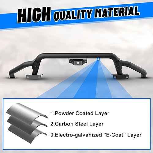 Miniatura 4 de ROXX Protector de cepillo delantero para accesorios Ford Bronco, protector de parachoques delantero Off Road Bolt-On Bar compatible con Bronco 2021