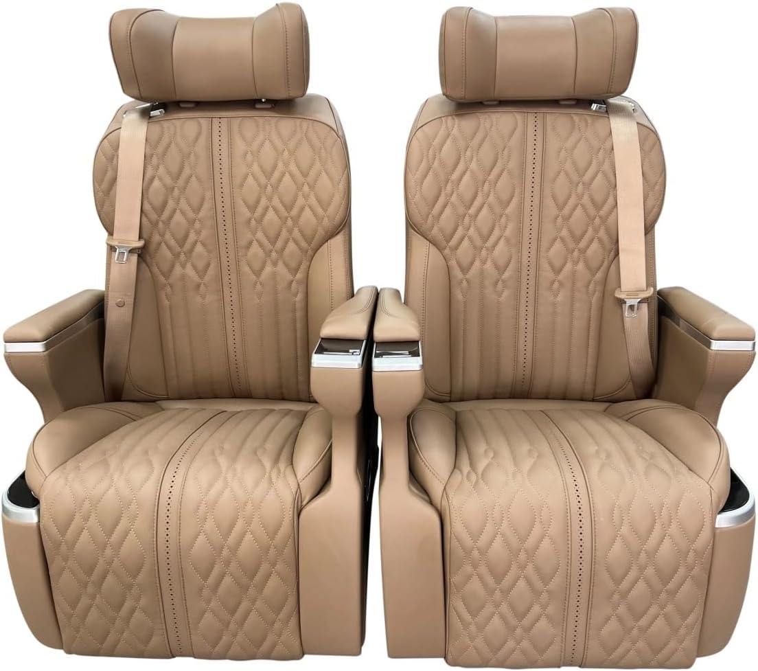 Interior Modified Luxury Car Seats With Massage Ventilation 360 Degree Rotation For Motorhome MPV