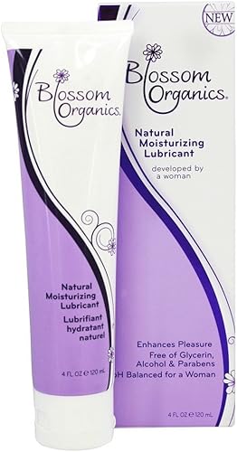 Blossom Organics Lubricante hidratante natural de 4 onzas (paquete de 6)