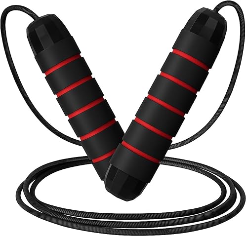 Miniatura 1 de Limm Adjustable Jump Rope for Workout - All-Purpose Exercise Jump Rope Kids & Adults Love with Tangle-Free, Comfortable Foam Handles - Best