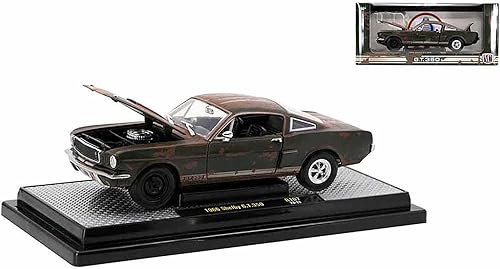 Miniatura 1 de M2 1966 Shelby GT350 Ivy Green con rayas blancas Wimbledon (oxidado) Edición limitada a 5250 piezas en todo el mundo 124 modelo fundido a presión