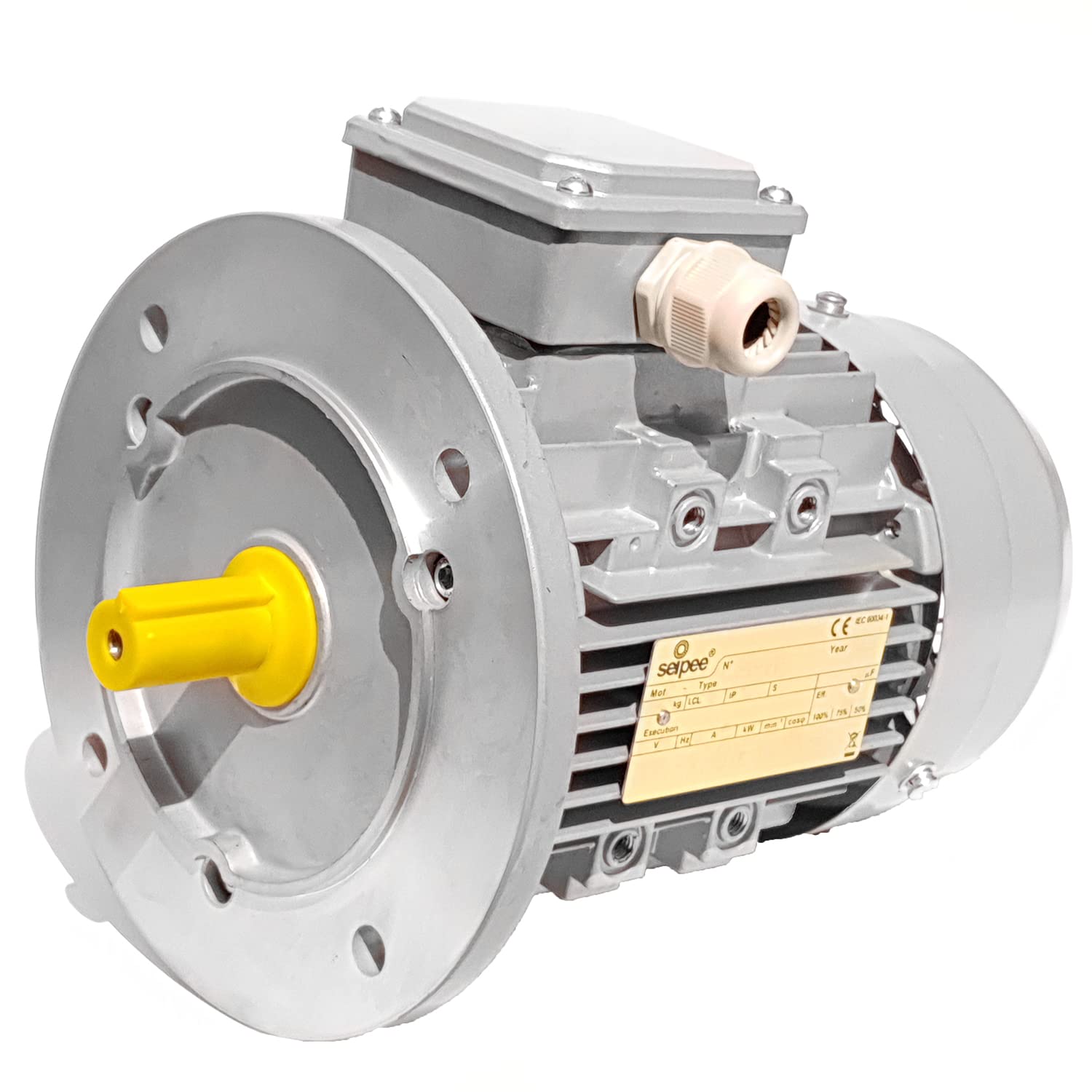 Motore elettrico Trifase 0.75 kW 1 Hp 2800 giri B5 MEC 80 230 400v