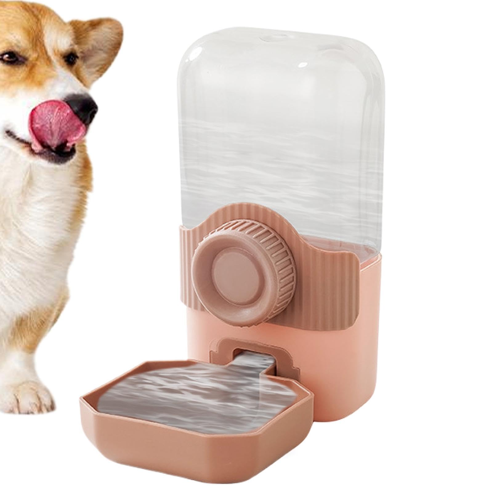 comedero automático para Gatos, Dispensador de Agua Colgante for Gatos | Comedero automático for Gran Capacidad(Pink)