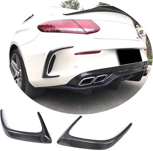 Jun-star - Protector de parachoques delantero de fibra de carbono para Mercedes Benz Clase C W205 C205 A205 C63 AMG 2 puertas 2015-2019
