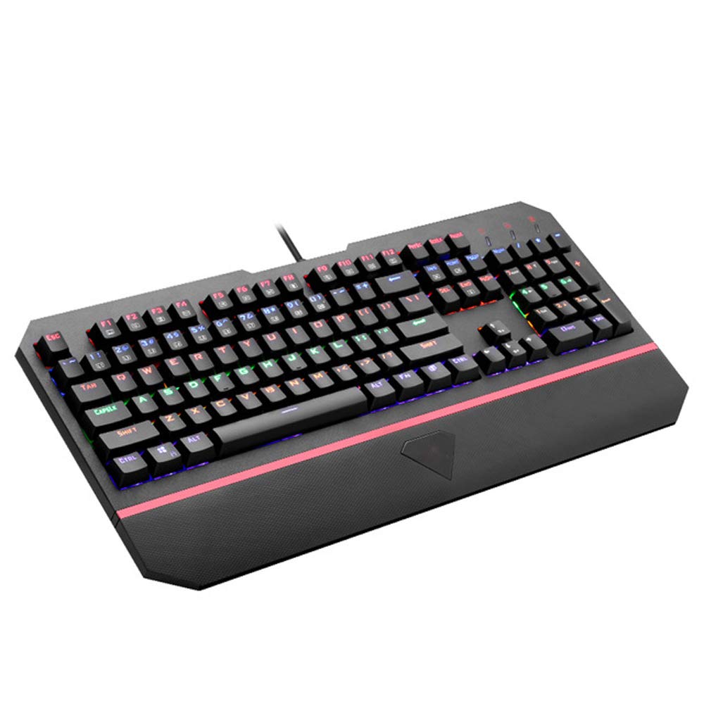 Clavier de jeu mécanique filaire pour PC Gamer et espace de bureau Windows