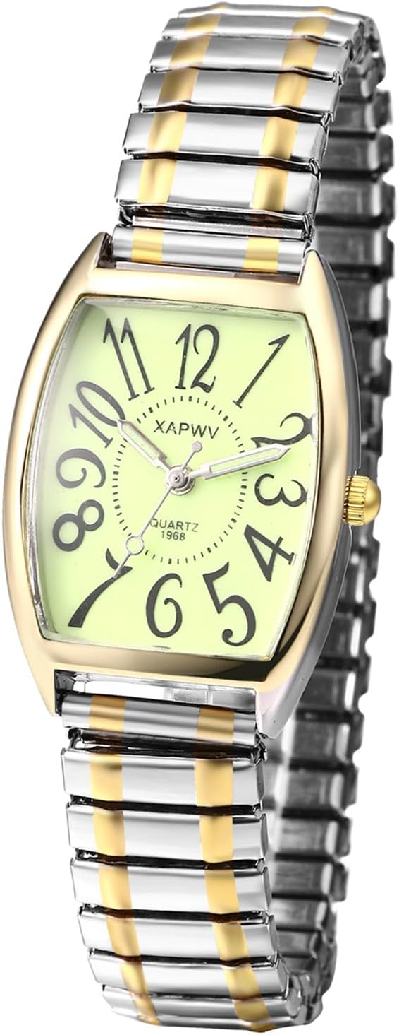 JewelryWe Paar Uhren Analog Quarz Pärchen Armbanduhr Klassisch Rechteckig Elastisch Legierung Armban… JewelryWe Paar Uhren Analog Quarz Pärchen Armbanduhr Klassisch Rechteckig Elastisch Legierung Armban…