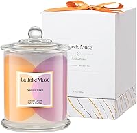 Vista 8 de LA JOLIE MUSE Vela de Navidad, regalos de vacaciones de madera de cedro y ciprés, 75 horas de combustión, regalo de vela de soja natural, jarra