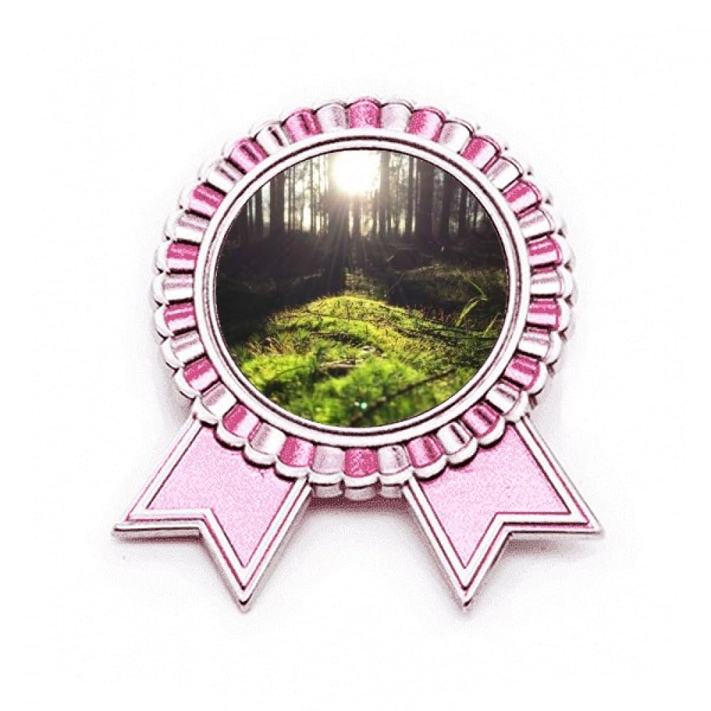 Broche rose Ry Science Nature en métal taille M pour vêtement - 4