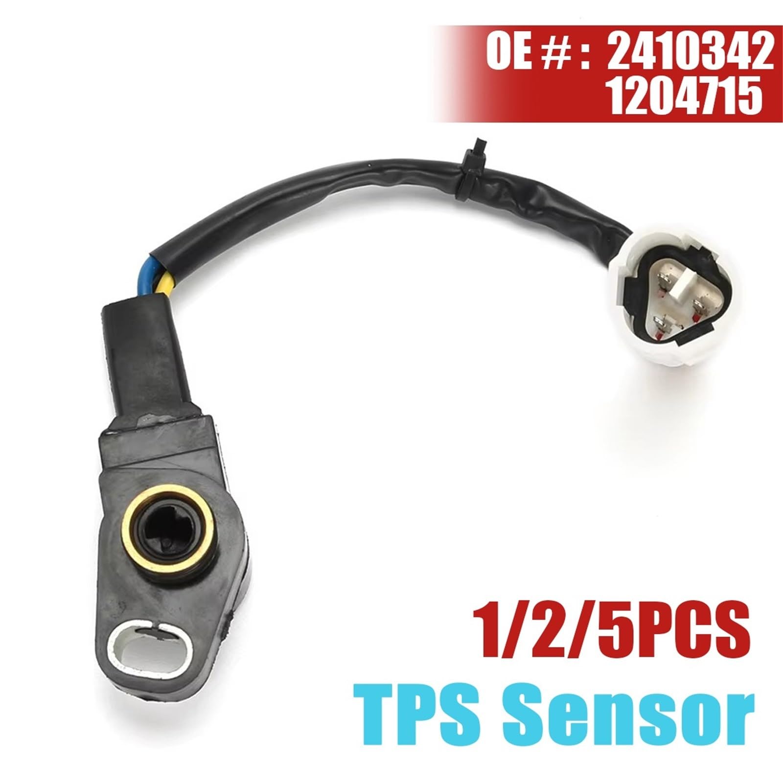 2410342 1204715 Sensor de posición del acelerador TPS en sentido antihorario (1 unidad)(1PCS)