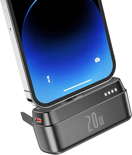 Mini Powerbank 5000mAh con Ricarica Rapida 20W, Batteria Esterna power
