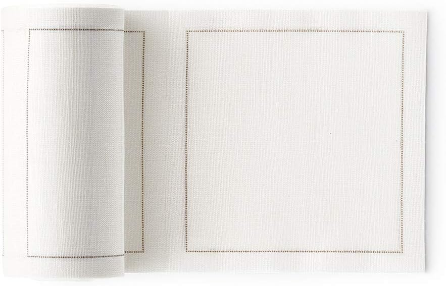 Linen Cocktail Napkin - 4.3 x 4.3 in - 50 units per roll - Cream