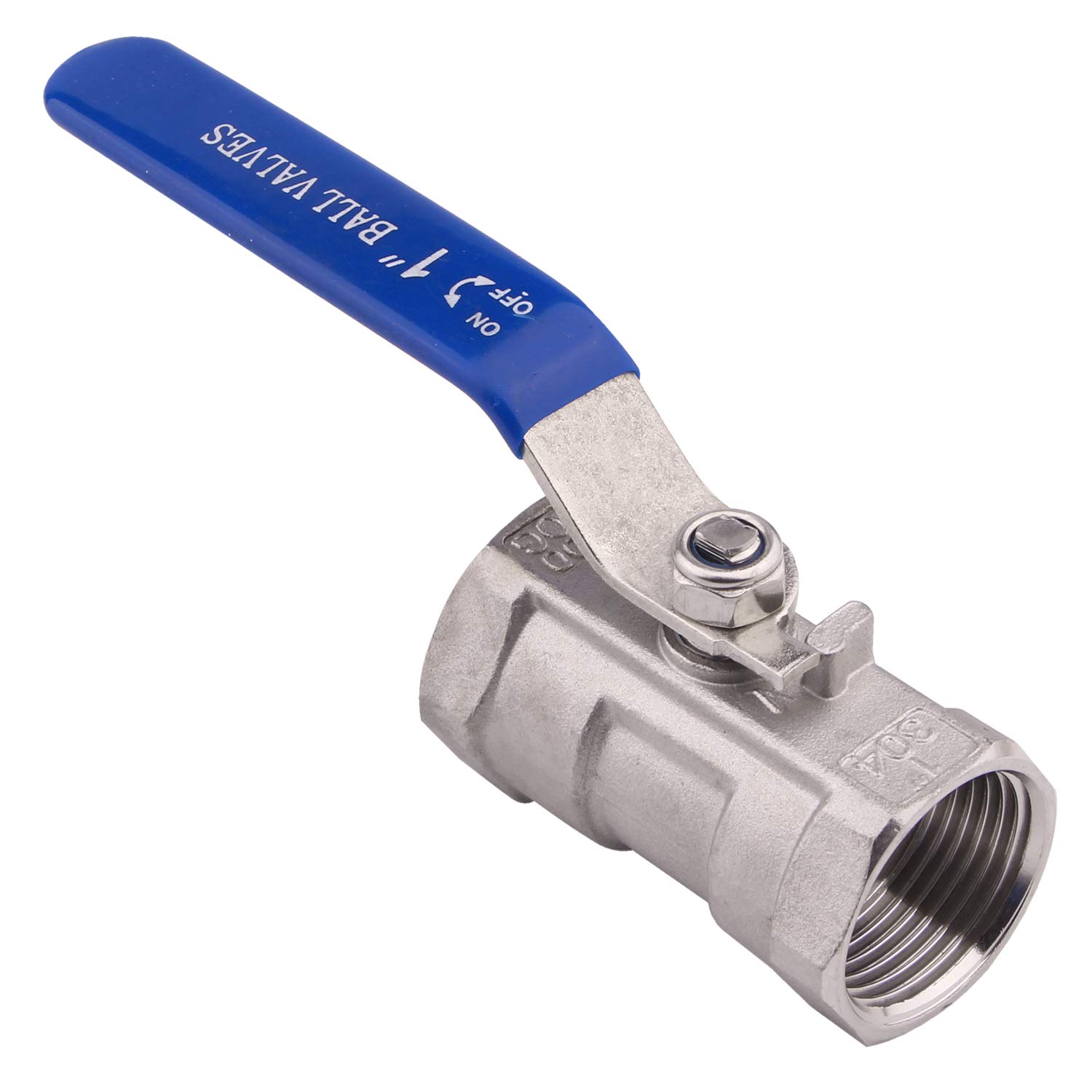 Snapklik.com : DERNORD Stainless Steel Ball Valve 1PC Type 1 Inch NPT ...