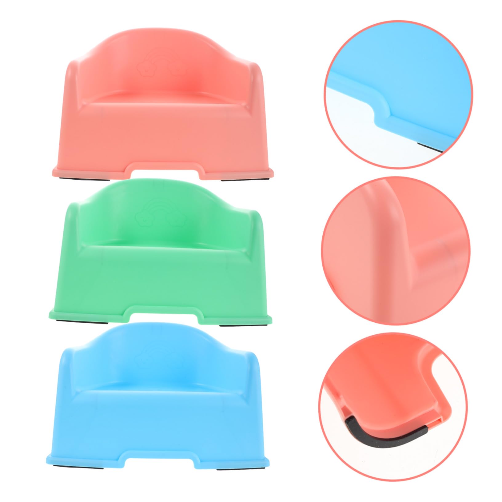 Cabilock 3 Piezas Taburete De Baño Plástico Taburete Plegable para Baño Lavabo y Bañera para Pequeños