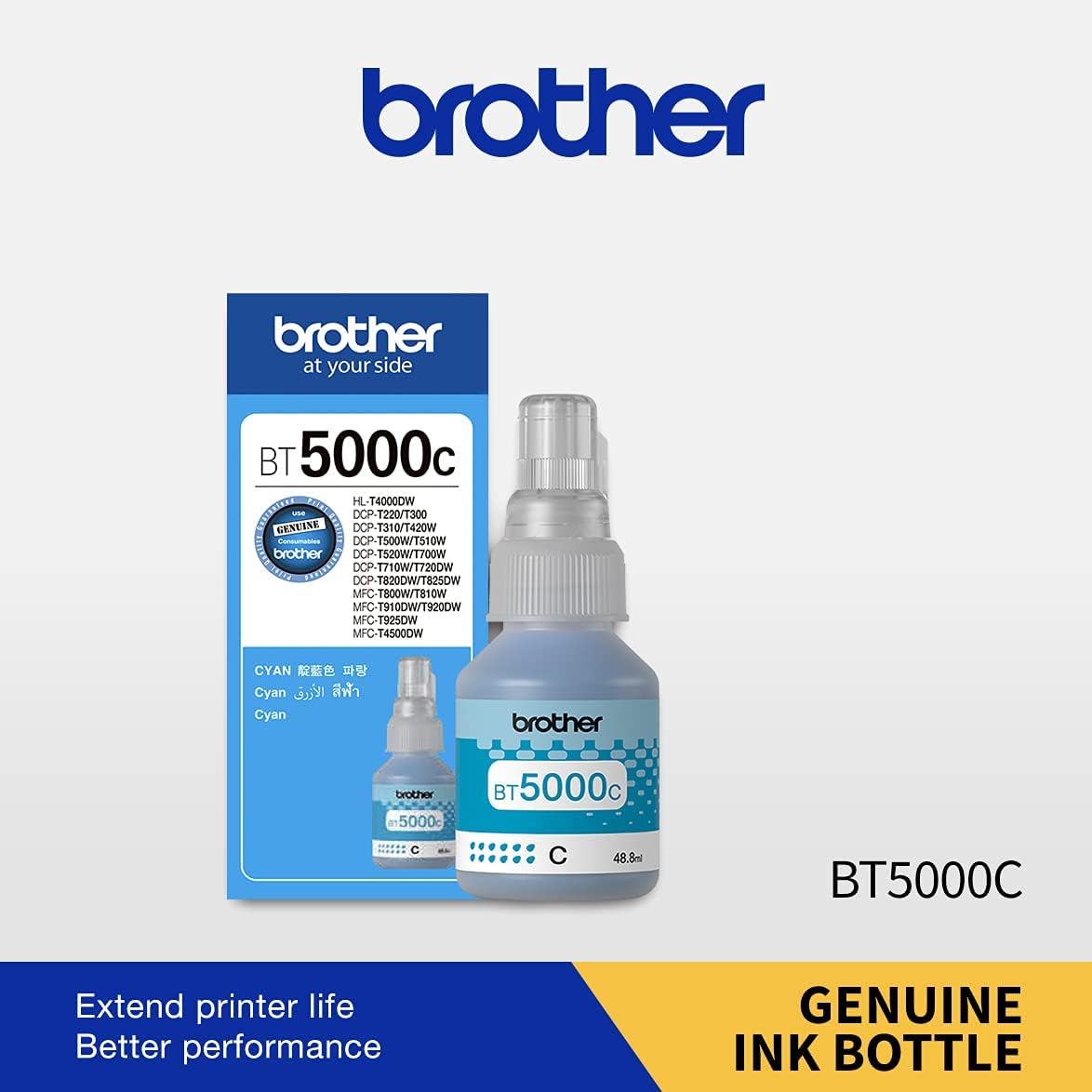 Smart | Brother Genuine BT5000C Ink Bottle, Cyan, Page Yield up to 5,000 Pages 2026 - view 1