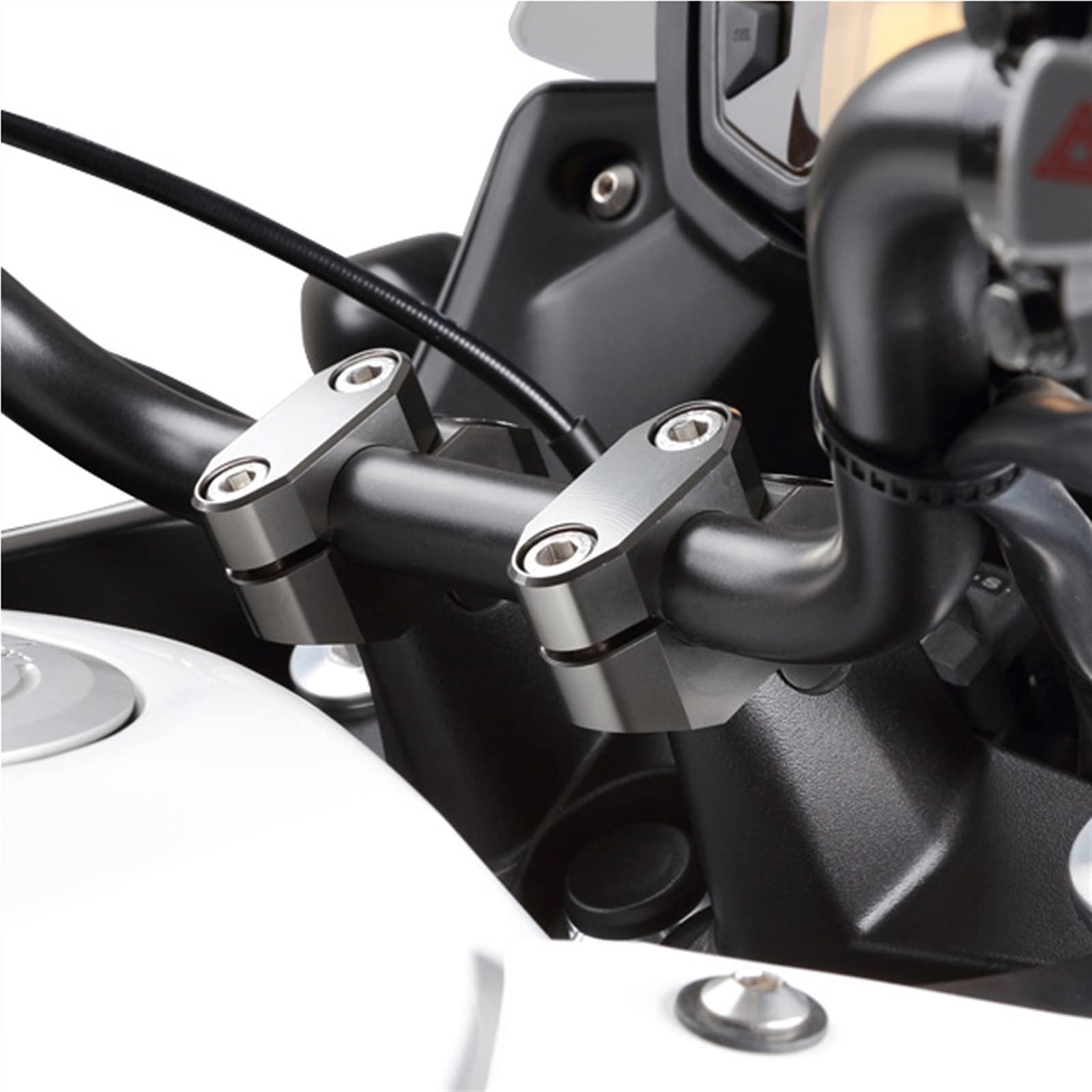 Rehausse Guidon Moto Suzuki B-King 2007-2012 - Extension 22mm 7/8 Hauteur Réglable Accessoire Guidon B-King