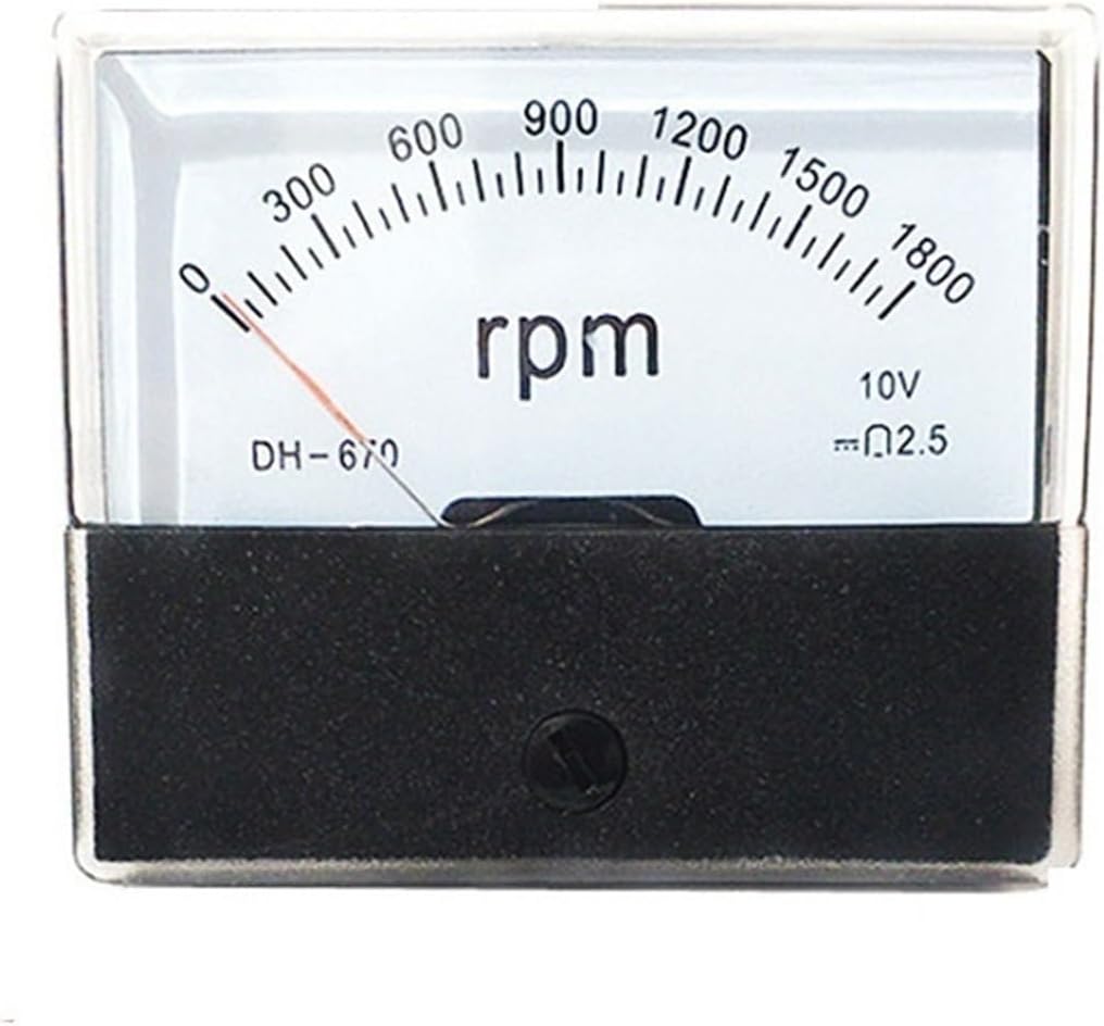 YANHAO DH670 DC10V RPM Meter Pointer Tachometer Rotary Submeter for Frequency Converter 1Pcs (Size : 1500rpm)