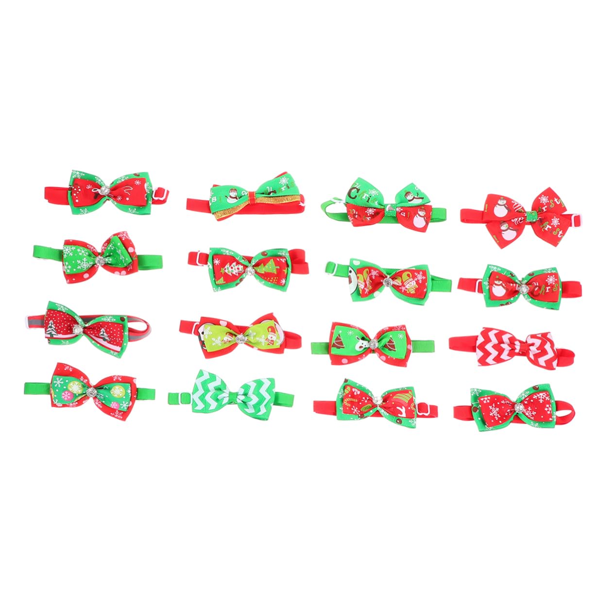 Bows de Navidad Ajustables VILLFUL Accesorios Decorativos Gatos Perros