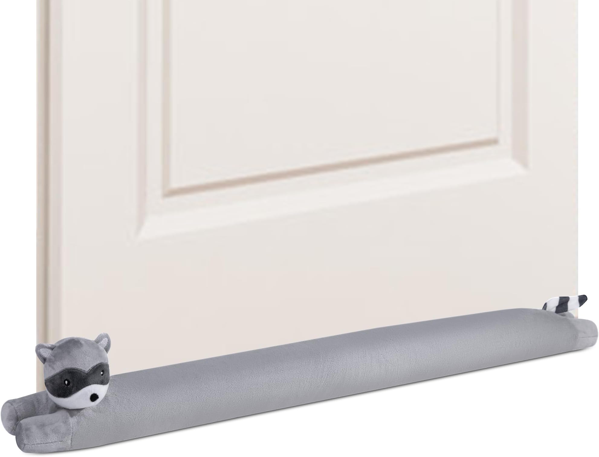 My OLi Under Door Draft Stopper Decorative Wind Stopper 36 inch for Door & Window Noise Blocker Gap Stoppers Window Sealer - Stuffed Raccoon