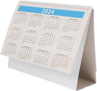 jojofuny Desk Calendar Brazilian Holiday Calendar Random Colors for Decor for Easy Carrying for