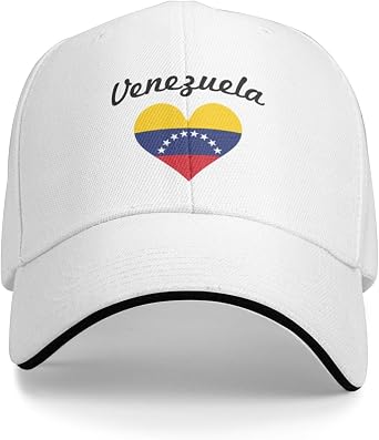 PAUPPY Proud Venezuelan Venezuela Flag Gifts White Baseball Dad Hat Women Men Washed Low Profile Cotton Running Golf Cap Hat