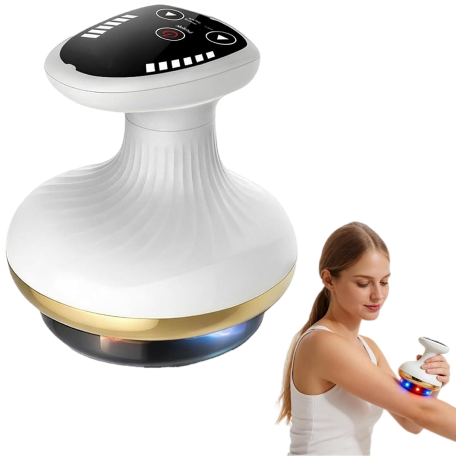 Vacuvia SculptGlow Appareil Anti Cellulite, 4 En 1 Contre Vide & Gua Sha Électrique, Peau Plus Ferme Et Meilleure Circulation Sanguine, Massage En Profondeur Avec Chaleur (Vacuvia Pro) - 5
