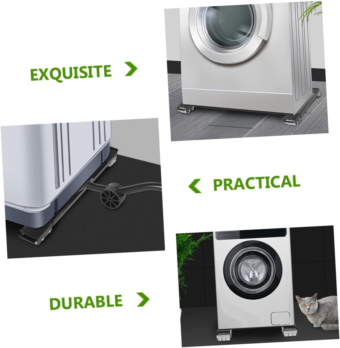 Appliance Dolly with Wheels Washing Machine Stand and Furniture Lifter Non-Slip Pads Heavy-Duty Support for Refrigerators and Dryers