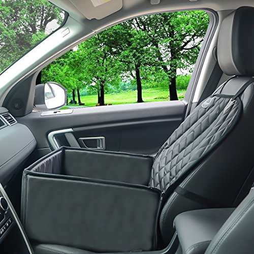 Flr Pet Dog Seat Cover For Car Waterproof Washable Pet Dog Mat Booster Seat Cover Car Pet Dog Protector Cover With 1 Pcs Pet Seat Safety Belt For Dogs Suv Cars Trucks (Black) #TOP3