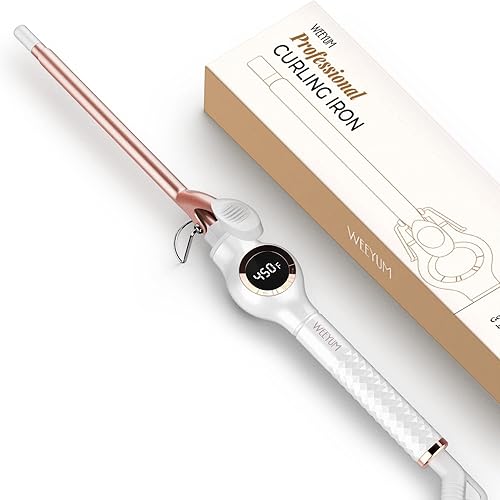 Miniatura 7 de WEEYUM Rizador de 1 12 pulgadas, varita rizadora de barril grande para cabello, rizador de pelo de turmalina de cerámica, doble voltaje (100-240V)