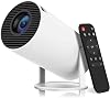 Smart Mini Projector,1080P Support Mini Projector with WIFI 6 and Bluetooth Portable Projector, Auto Vertical Keystone for Laptop, PC, Smartphone,Movie Projectors for Home Bedroom Outdoor