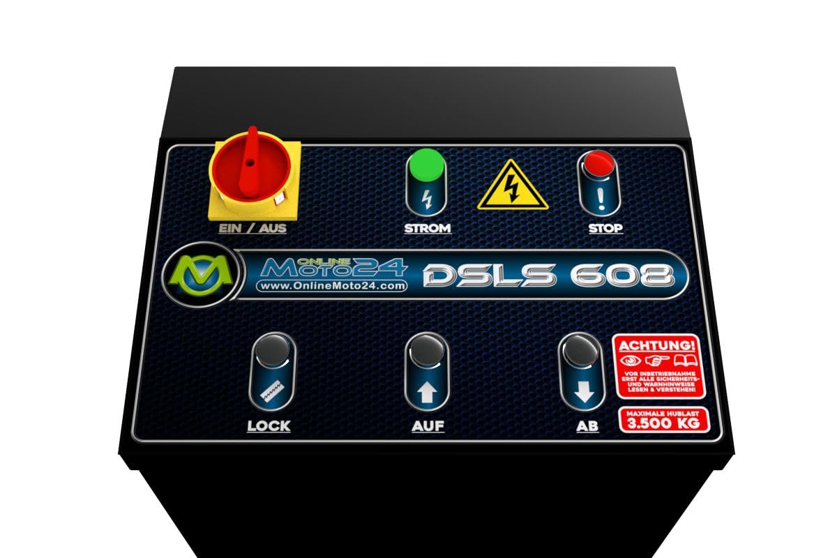 Ponte sollevatore professionale DSLS 608 SUV 3.5T 400V incl. 10 l olio senza prolunghe