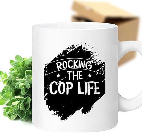 Bemrag Beak Police Officer's Gift, Perfect For Uncle's Retirement, Funny Cop Quote On Large 11oz Ceramic Coffee Mug