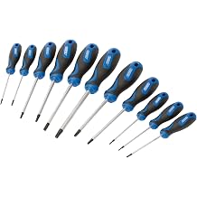 Draper 11 Piece Tamperproof Security Torx Tx Star Screwdriver Tool Set, T6-T40T - 34253 - T6, T7, T8, T9, T10T, T15T, T20T, T25T, T27T, T30T & T40T, Blue