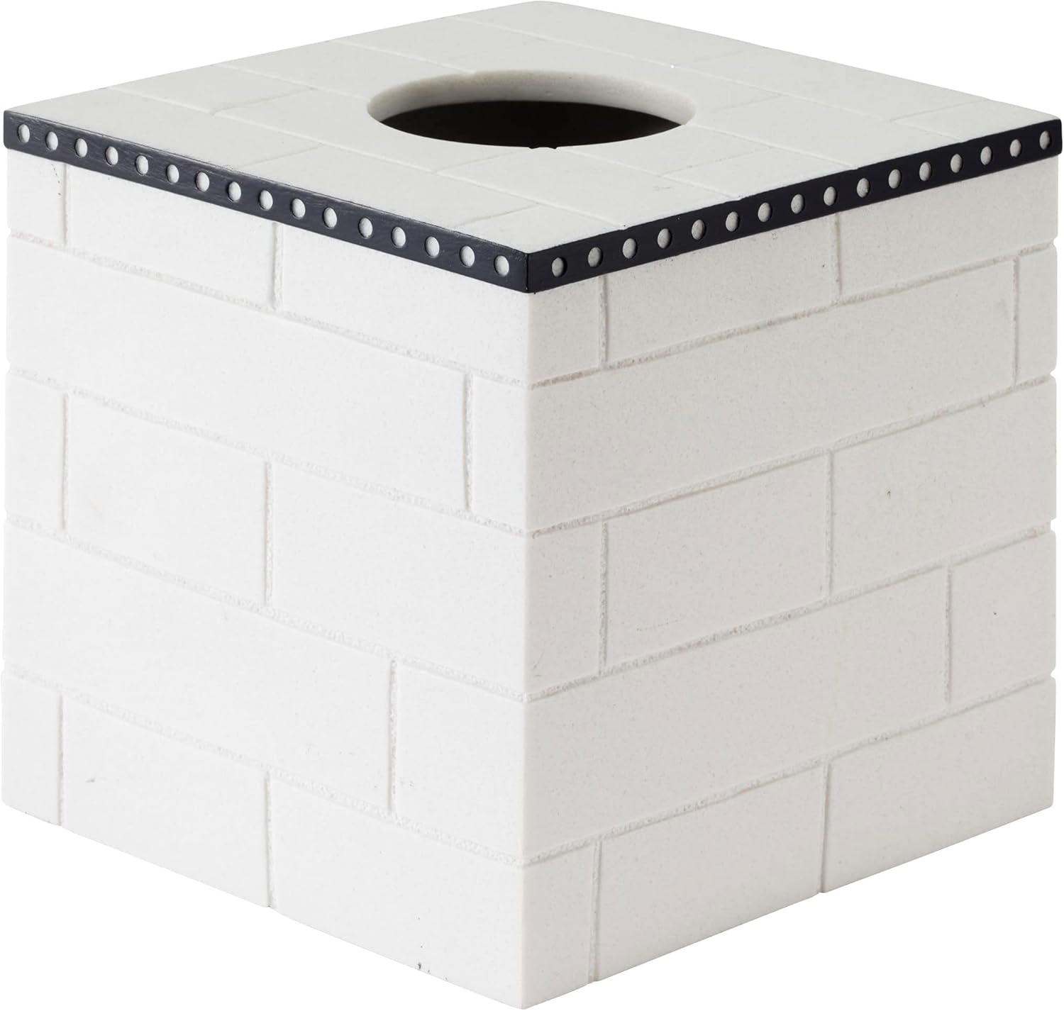 Avanti Linens - Tissue Box Cover, Guest Bathroom Essentials, Modern Home Decor (Bath Icons Collection)