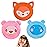 Hilph Kids Ice Packs for Boo Boos, Reuable Kids Hot Cold Packs with Cover and Handheld Straps for Pain Relief, Toddler Animal Ice Packs for Bumps, Swelling, Wisdom Teeth (3 Packs)