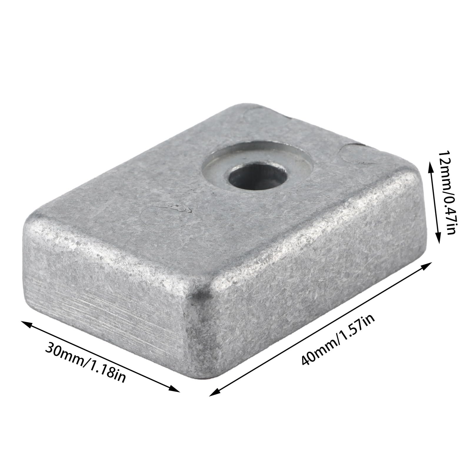 Anodo per Fuoribordo Aramox, Anodo di Zinco per Barca Adatto per Motore Fuoribordo 55320‑95311 55320‑95310 55321‑93J00 55321‑93J01DF25-DF300