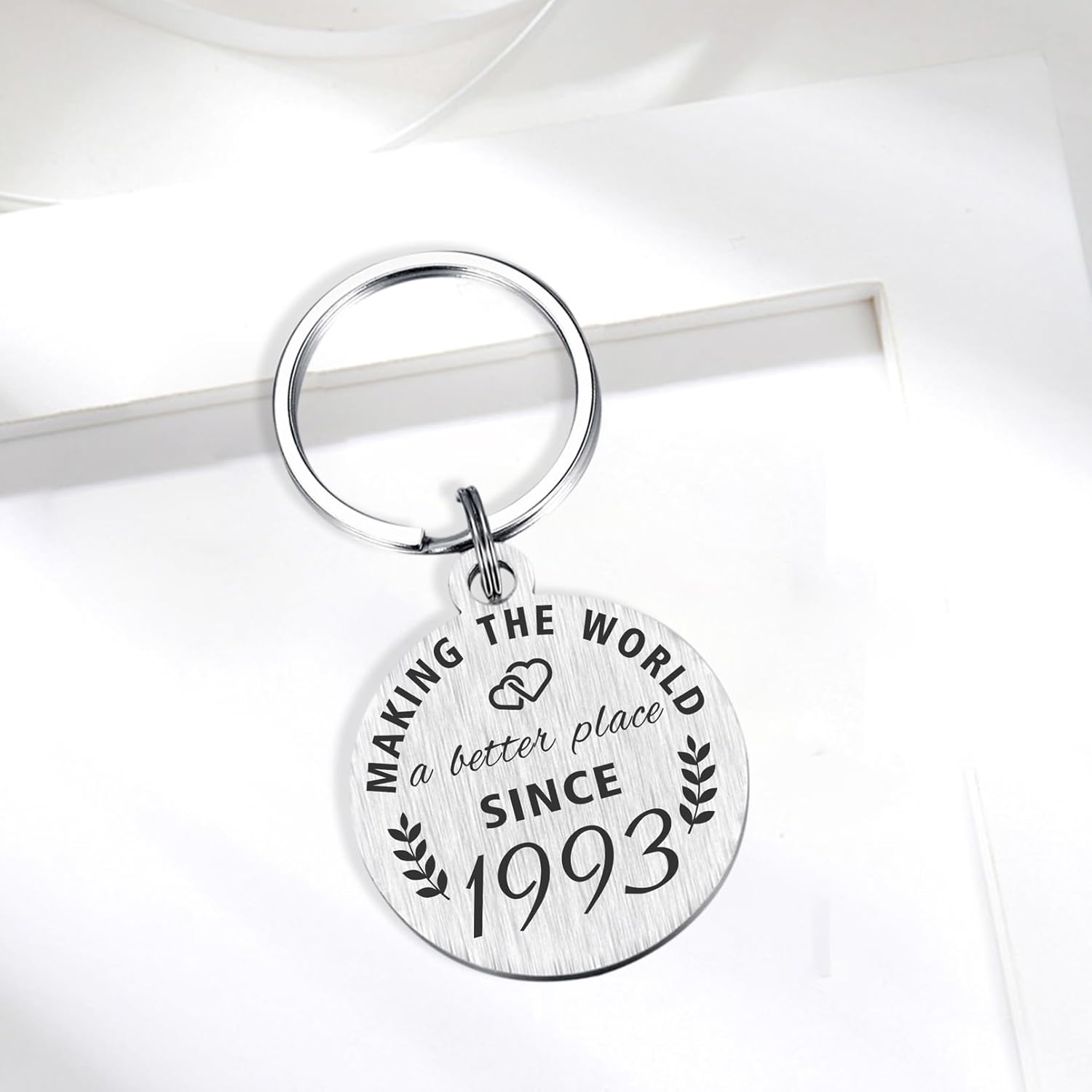 ABNTY 33rd Birthday Gifts for Women Men, 33 Year Old Birthday Keychain, Born in 1993 Gifts, 1993 Birthday Decorations - Image 4