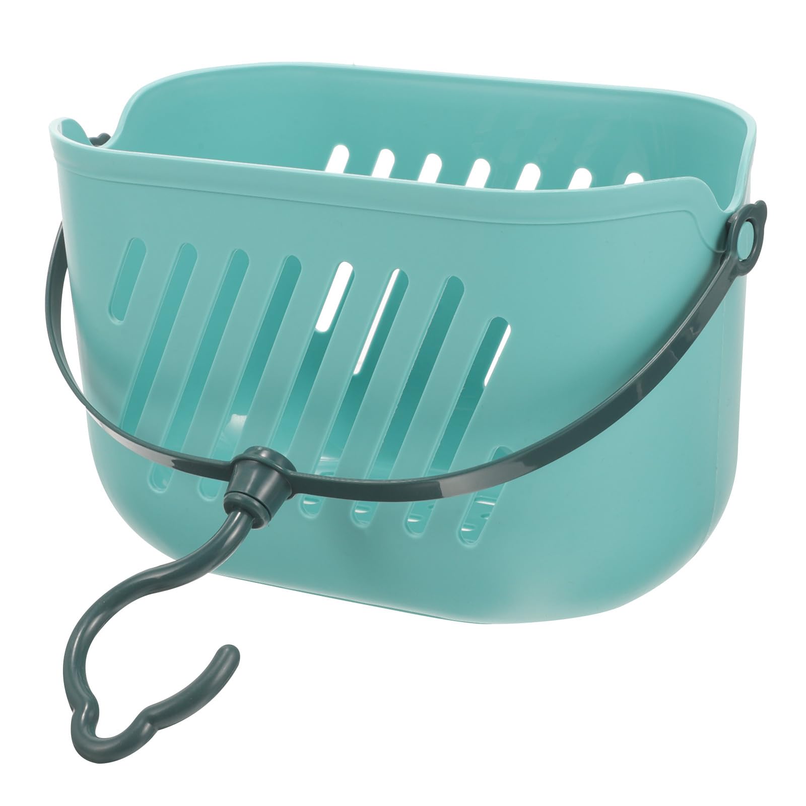 DOITOOL Hanging Shower Storage Basket Plastic Tote Bathroom Organizer with Hook Mounted Shower Caddy for Cleaning Supplies and