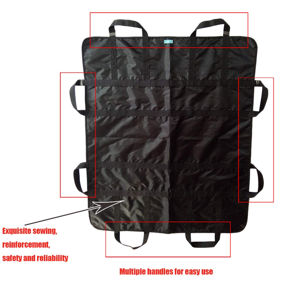 Cuscino da letto con 8 maniglie per sollevamento, trasferimento, rotazione, riposizionamento, riutilizzabile e lavabile