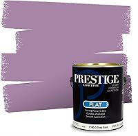 Vista 31 de PRESTIGE Pinturas de pintura interior e imprimación en uno, 1 galón, plano, combinación comparable de Sherwin Williams* Kimono Violet*