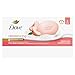 Dove Beauty Bar Soap Rebalancing White Peach & Rice Milk 6 Count for a Nourished and Moisturized Skin, with ¼ Moisturizing Cream Plant-Based Formula, 3.75 oz