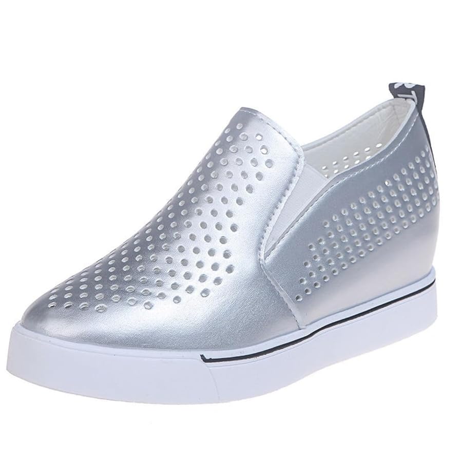 acelent スニーカーミュール シルバー y2k ヒール グランジ