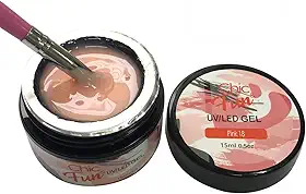 Acrigel Fibra de Gel LED UV para Alongamento de Unhas, 15g, Chic & Fun (Pink 18, x 1un)