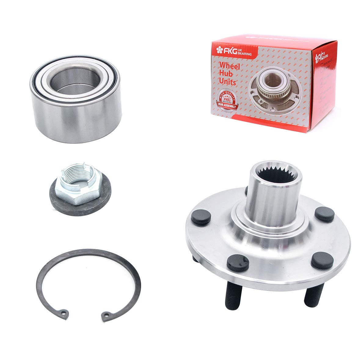 FKG 518519 Front Wheel Bearing Hub Assembly fit for 2010-2013 Ford Transit Connect