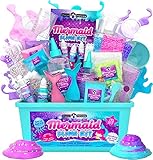 Kit para hacer Slime: caja llena de todos los elementos que necesitan las niñas para fabricar Slime de mantequilla, esponjoso e increible slime brillante marino!