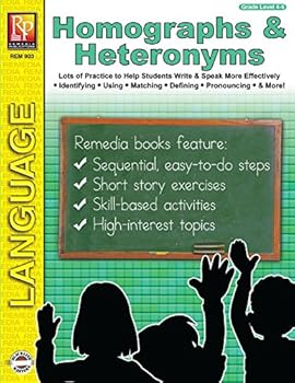 Paperback Homographs & Heteronyms | Reproducible Activity Book