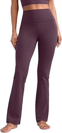 CRZ YOGA Womens Butterluxe High Waist Flare Pants 29" / 30.5" / 32" / 33.5" - Yoga Bootcut Wide Leg with Pocket Lounge