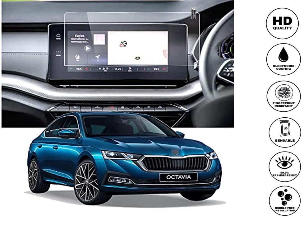 Image of Unbreakable Screen Protector Compatible With SKODA OCTAVIA 2021 FACELIFT-10 INCH (PACK OF 1 - GLOSSY FINISH)